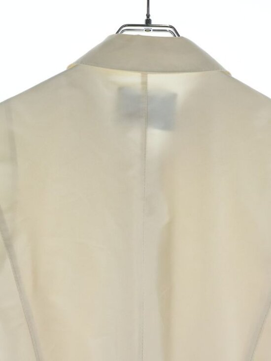 Prada Logo Belt Nylon Half Zip Sleeveless Long Dress Ivory main image 5